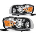 thumbnail image 3 of ECCPP Headlight Assembly Fit 2005-2007 for Ford Escape Pair Headlamps Chrome Housing Amber Reflector 7L8Z13008D/7L8Z13008A, 3 of 5