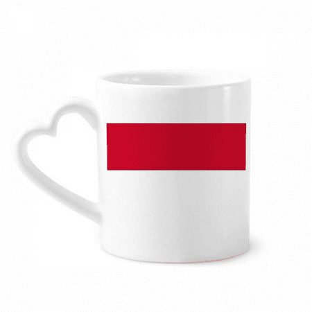 

Indonesia National Flag Asia Country Mug Coffee Cerac Drinkware Glass Heart Cup