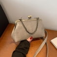 thumbnail image 4 of SPEKSEE Women PU Leather Kiss Lock Shoulder Bag Shoulder Crossbody Bag Texture Crossbody Bag for Work Shopping Travel Daily Use, 4 of 18