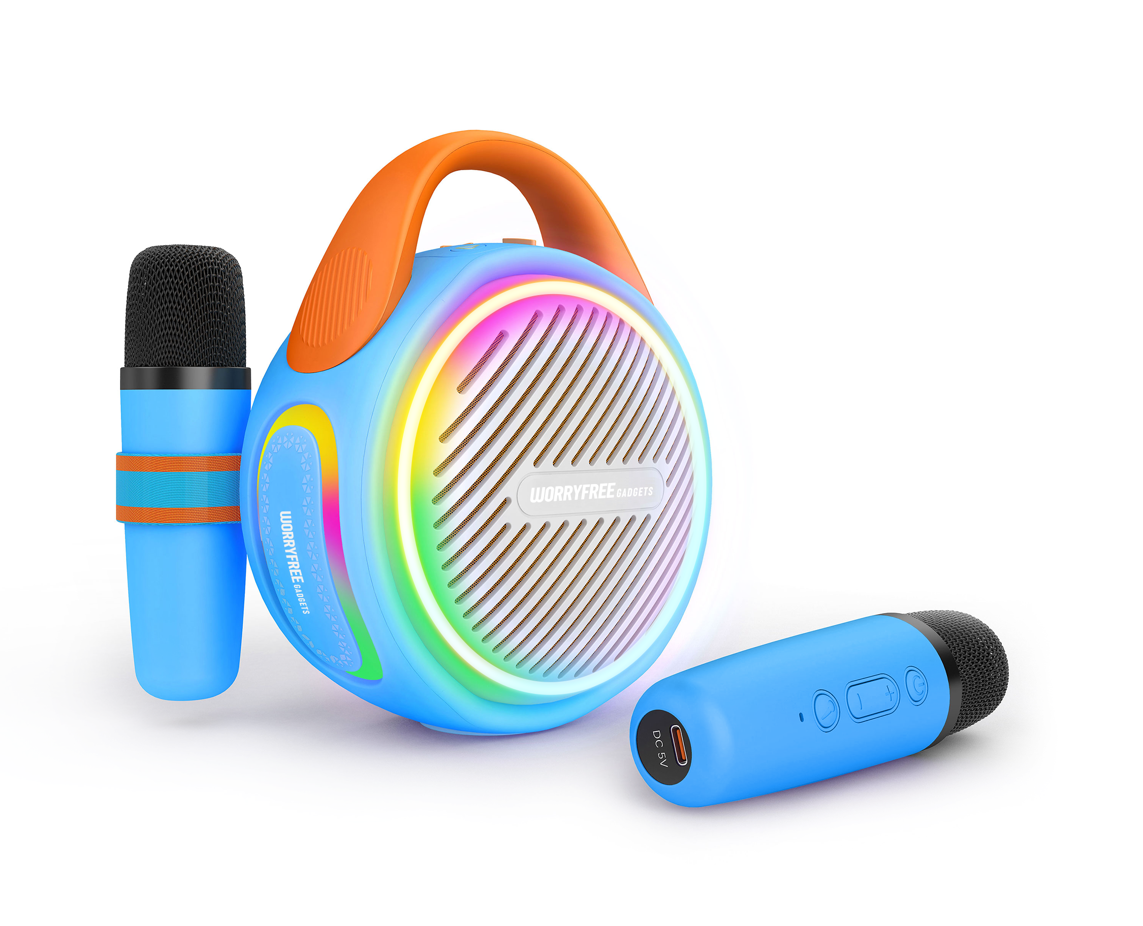 Divoom Ditoo-Mic – Enceinte Bluetooth Karaoké Avec Micro, Clavier RVB, Affichage Pixel, 20W, DSP, Application De Mixage, Cadeau Bureau