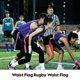 thumbnail image 5 of Cinturón con hebilla para entrenamiento de fútbol americano, correa ajustable para la cintura con etiqueta de bandera de rugby, 5 of 5