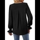 thumbnail image 4 of Blusas de Larga para Mujer 2025, Elegantes, Informales, con Cuello en V, Tipo Túnica, Blusa Holgada de para el Trabajo. Negro XXL, 4 of 5