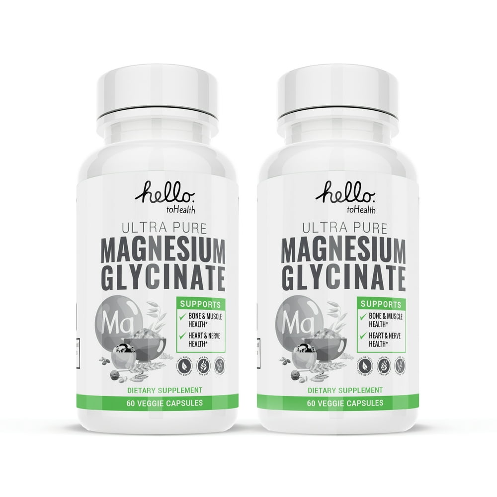 Complete Magnesium Glycinate (400mg) Stress Relief and Sleep Supplement Magnesium Pills for