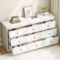 thumbnail image 3 of Akaber 9 Drawer Dresser for Bedroom, White Modern 59''W Wood Dresser with Anti-Tip Kit, Storage Organizer, 3 of 6