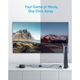 thumbnail image 3 of SHIQI-HDMI Switch, 4K@60Hz Bi-Directional HDMI Switcher, 2 in 1 Out with Smooth Finish, Supports HDR, 3D, Dolby, Compatible with Laptops, PC, Xbox Series, PS5 / PS4, Projector, and More, 3 of 4