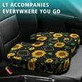 thumbnail image 4 of Premium Sunflower Pattern Memory Foam Seat Cushion Ergonomic Chair Pad for Office Chair, Car, Airplane & Bleachers Sciatica, Tailbone Hip & Back Pain Relief - Chair Cushion for Long Office Workers., 4 of 5