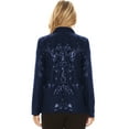 thumbnail image 2 of Women's Evening Sparkle Sequins Open Front Long Sleeve Blazer Jacket, 2 of 5