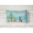thumbnail image 2 of Brown Prague Ratter Christmas Tree Canvas Fabric Decorative Pillow, 2 of 4