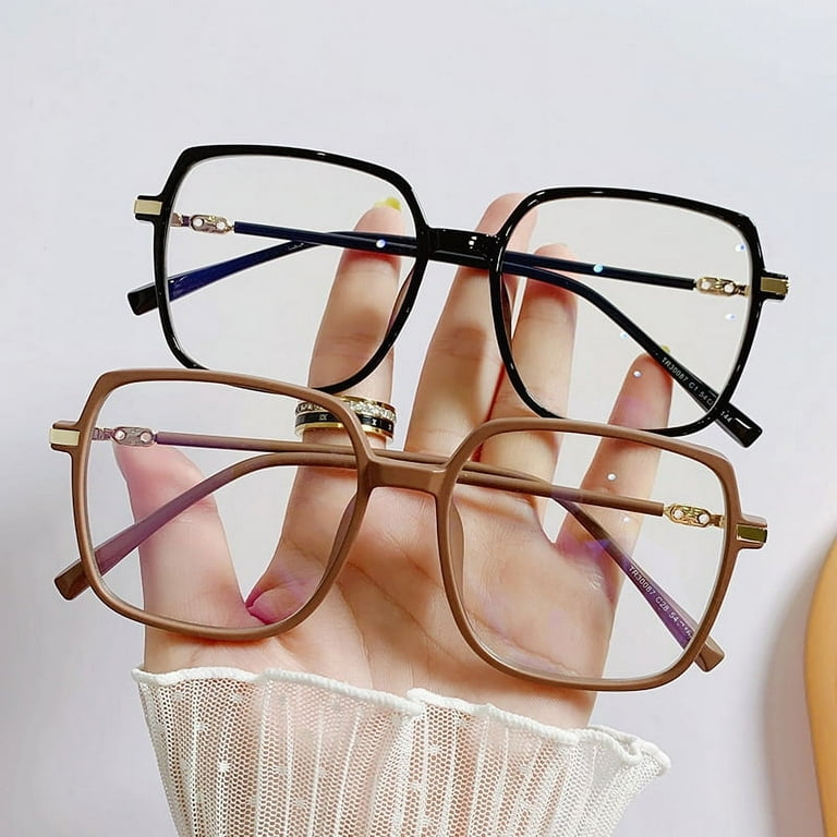 Women's Blue Light Blocking Glasses Lightweight Anti Eyestrain Retro Glasses  For Women Anti Blue Light Protective Eyeglasses Transparent Green Frame 200  Degrees Myopia 