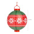 thumbnail image 3 of Fun Express 10" Light-Up Christmas Ornament Hanging Paper Lanterns - 3 Pc., 3 of 4