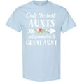 thumbnail image 3 of Inktastic Only the Best Aunts Get Promoted to Great Aunt with Flowers T-Shirt, 3 of 5
