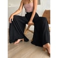thumbnail image 5 of SOMER Pants for Women Flowy Dressy Pant Casual Wide Leg Palazzo Pants Elastic High Waist with Pocket BlackSummer, 5 of 11