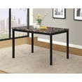 thumbnail image 4 of EBQOSK Noyes Metal Dining Table with Laminated Faux Marble Top Black, 4 of 5
