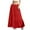 Red, variant on Maplenight Skirts for Women Drawstring Elastic Waist Flowy Flared Ruffle Maxi Skirts,Sizes S-2XL