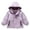 Purple, variant on Fashion Rain Jacket Girls Winter Warm Windbreaker Fleec𝖾 Lined Raincoat Outdoor Comfy Waterproof Hooded Zipper Snowsuit