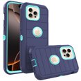 thumbnail image 1 of Asuwish Compatible with iPhone 16 Pro Max 6.9 inch Phone Case Hybrid Rugged Shockproof Hard Protective Drop Proof Full Body Heavy Duty Mobile Cell Cover for iP16M i16 ProMax 16ProMax Women Men Blue, 1 of 7
