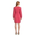 thumbnail image 4 of Time and Tru Women’s Mini Wrap Dress, Sizes XS-XXXL, 4 of 6
