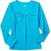 Secret Treasures - Women's Plus Long-Sleeve V-Neck Tee