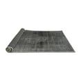 thumbnail image 2 of Ahgly Company Indoor Round Abstract Gray Modern Area Rugs, 4' Round, 2 of 4
