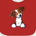 thumbnail image 4 of Inktastic Pocket Brittany Spaniel Boys or Girls Baby Bib, 4 of 4