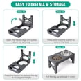 thumbnail image 2 of Elevated Dog Bowls - 5 Adjustable Heights Stand, 2 Stainless Steel Bowls & 1 Slow Feeder, for Small to Large Dogs, Gray, 2 of 7