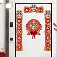 thumbnail image 4 of BAOPAI Spring Festival Couplets Set Home Decorations Chinese New Year Door Decor Traditional Red Paper Scrolls With Stickers, 4 of 7