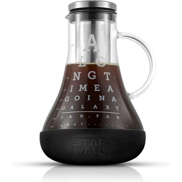fafa-Star Wars Cold Brew Coffee Maker. 48oz/1.5L Cold Coffee Brewer and Infuser Filter. Glass Iced Coffee Maker Ice Tea Maker Cold Brew Pitcher. Star Wars Gift and Star Wars Kitchen Accessories