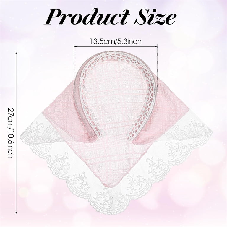 Triani 2Pcs Lace Headbands for Women Boho Triangle Bandana Turban