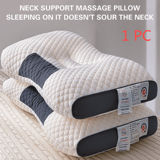 best vibrating pillow Vibrating Neck Pillow Massage Therapy for Traveling Home Rest Neck Pillows  for -,Ergonomic Design/Easy to Carry/Multi-Gear,Best Gift for Parents,Grey