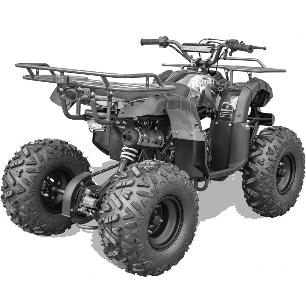 MotoTec Bull 125cc 4-Stroke Kids ATV with Front and Rear Racks
