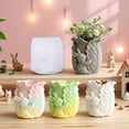 thumbnail image 1 of Easter Bunny Silicone Mold,Rabbit Silicone Mold, 3d Easter Bunny Fondant Molds, Silicone Rabbits Cabbage for Resin Jewelry Boxes Small Planter and Decorative Accessories Silicone Planter, 1 of 6