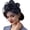 Navy Blue, variant on Kukuzhu Women Fascinators Hat Feather Headpiece with Veil Tea Party Headband Flower Bride Hair Hoop Church Hairband