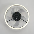 thumbnail image 4 of 6 Speeds Ceiling Fan with Dimmable LED Lights,Black White, 4 of 5