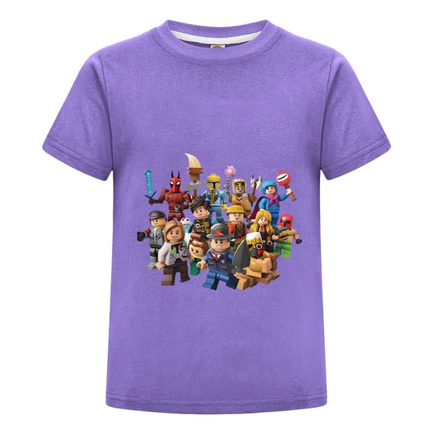 Ropa de Verano Roblox para Niño, Playera Infantil con Diseño de Personajes Populares, Camiseta Gamer para Regalo