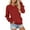 Red, variant on ManxiVoo Women's V Neck Pocket Sweatshirt Oversized Soft Comfortable Fall Winter Fleece Lined Top No Hood Casual Wear L Size Beige