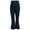 Navy, variant on Women's Solid Color Corduroy Temperament Women's Trousers Micro Lapels High Waist Casual Pants