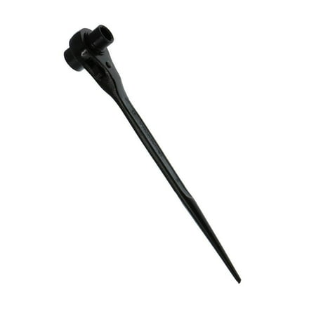 

1Pc 19/24Mm Scaffold Podger Ratchet Spanner Site Ratcheting Wrench (Black)