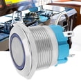 thumbnail image 3 of Push Button Switch 4, Pin Metal Switch, Stainless Steel Housing, 22mm Push Button Switch, IP65 ,  Light, Suitable for Ship Car Modification, 3 of 7
