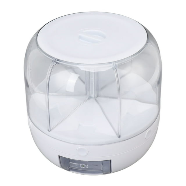 Dispensador De Arroz, Caja De Almacenamiento De Granos De Buen Sellado Giratorio Transparente De 6 Kg Para Frigorífico