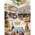 thumbnail image 5 of Sunflower Table Cloth, Waterproof Tablecloth for Square Tables, Vintage Botanical Reusable Washable Fabric Table Cover for Restaurant Kitchen Dining Tables 54"x54" Farmhouse Flowers, 5 of 9