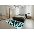 thumbnail image 5 of Ahgly Company Machine Washable Indoor Rectangle Transitional Deep-Sea Blue Area Rugs, 7' x 9', 5 of 7