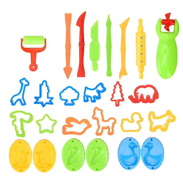 26 Uds. Molde de arcilla de colores, molde de barro colorido, arcilla para niños, juguetes DIY, suministros para manualidades