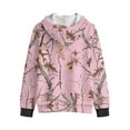 thumbnail image 3 of Psesaysky Girls Zip Up Hoodies Pink Hunting Camo Print Teen Hooded Sweatshirts Warm Jackets Kids Fall Fashion Outfits Winter Clothes, Size L, 3 of 7
