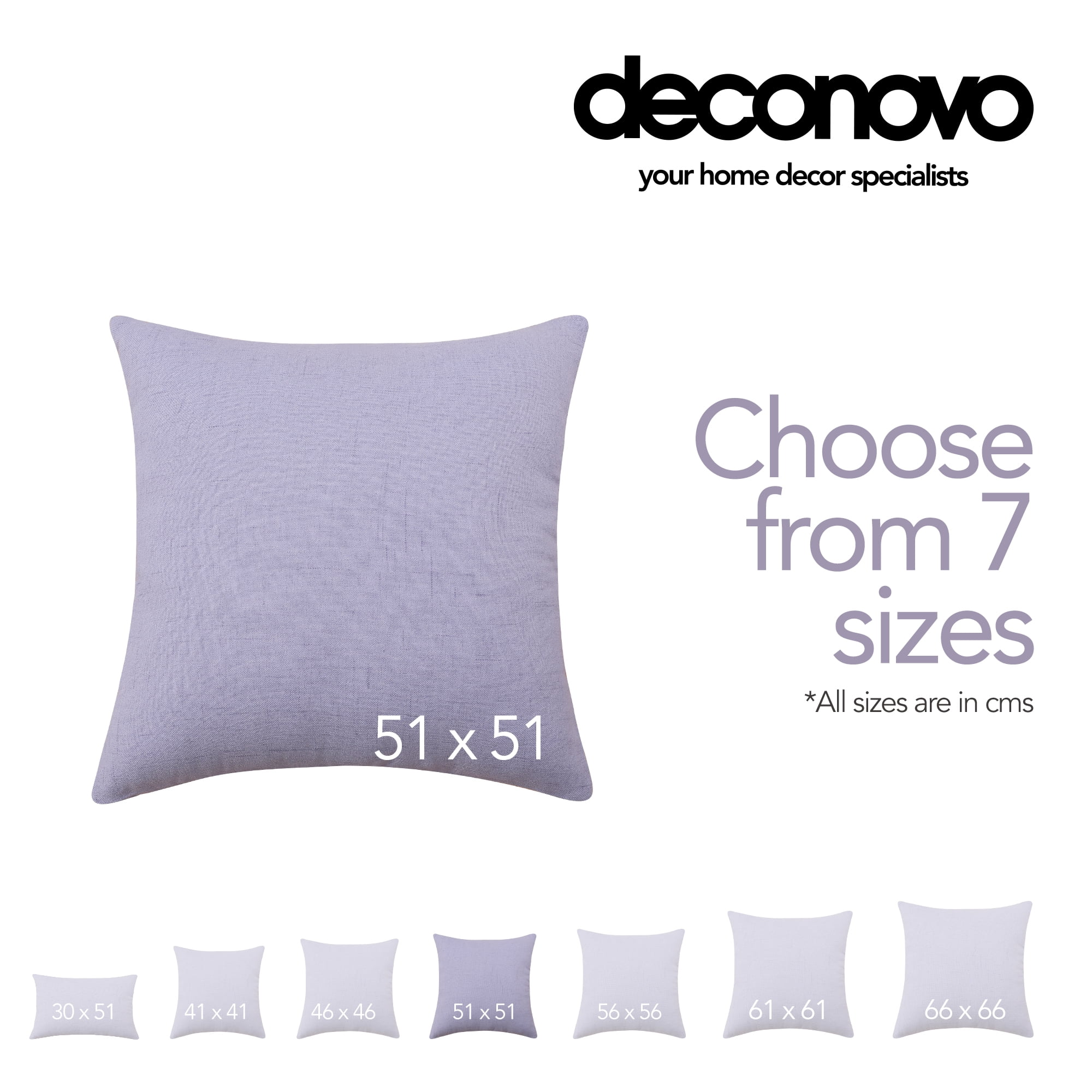 Deconovo Halloween Decorations Faux Linen Cushion Covers Throw Pillow Case Square Cushion Covers for Dining Chairs with Invisible Zipper 18x18 inch 4