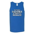 thumbnail image 2 of Wild Bobby, Best Husbands Gets Promoted to Daddy, Father's Day, Men Graphic Tank Top, Royal, XX-Large, 2 of 3