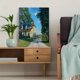 thumbnail image 5 of Qisvanset 12x16 Inch Abstract Blue Yellow Leaf Goddess Canvas Print Wall Art, 5 of 5