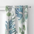 thumbnail image 3 of Coastal Nautical Window Curtain Light Blocking Curtains Beach Ocean-Themed Starfish Seaweed Thermal Insulated Window Drape For Bedroom Living Room Kitchen Hotel 42"W x 84"L (Pack of 2), 3 of 6
