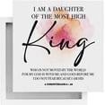 thumbnail image 3 of Zomyto 7"x7" Inspirational Daughters I Am A Daughter Of The Most High King Wooden Box Nursery Decor Christian Religious Bible Verses Christian Decor Christian Art, 3 of 6