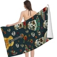 thumbnail image 2 of PHYHOO Skull Guitar Beach Towel, Large Oversized Beach Towel Lightweight Quick Dry Soft Absorbent Bath Towel, Sand Free Towel for Swimming Travel Sports 30x60in, 2 of 8