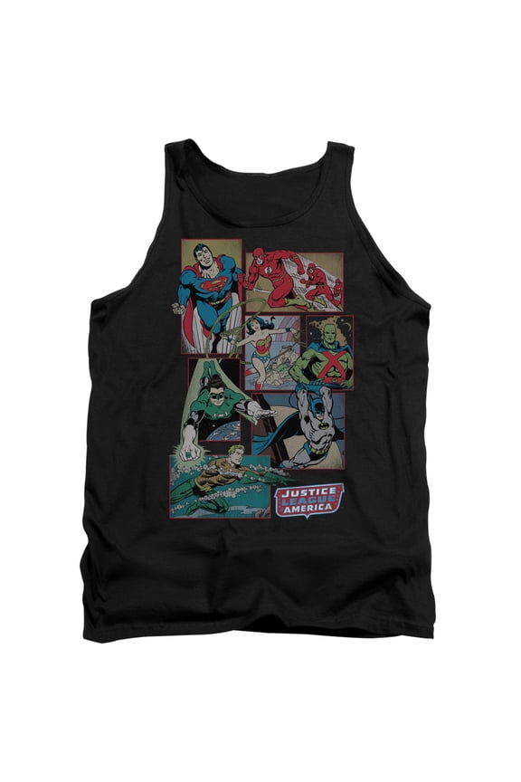 Dc - Justice League Boxes - Tank Top - X-Large